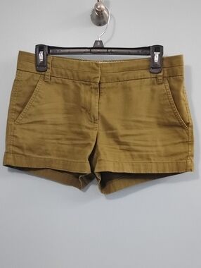 J. Crew Olive Green Chino Bermuda Shorts Size 2
